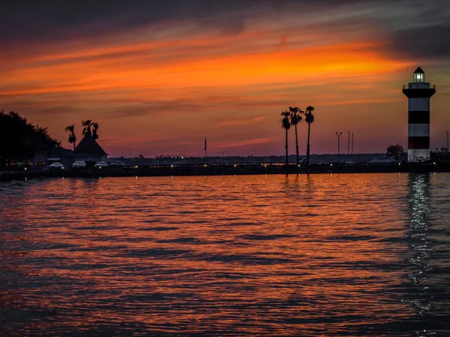 Lake Conroe sunset near Rinkers Boat World Lake Conroe